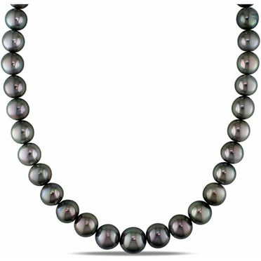 9-10mm white round multi-layer pearl necklace 18-19" Beads personality Luxury 